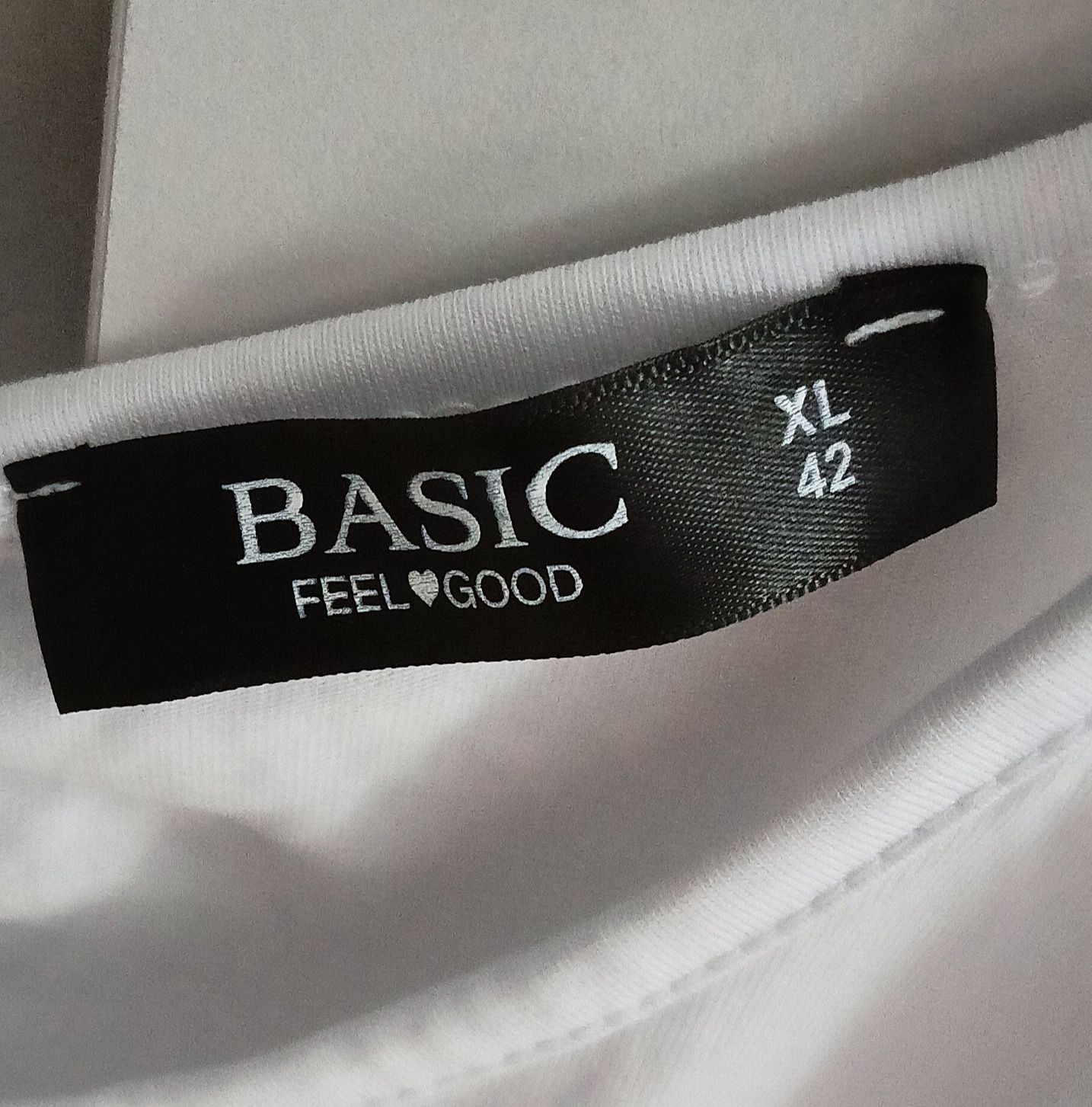Bluzka biała Basic roz.XL