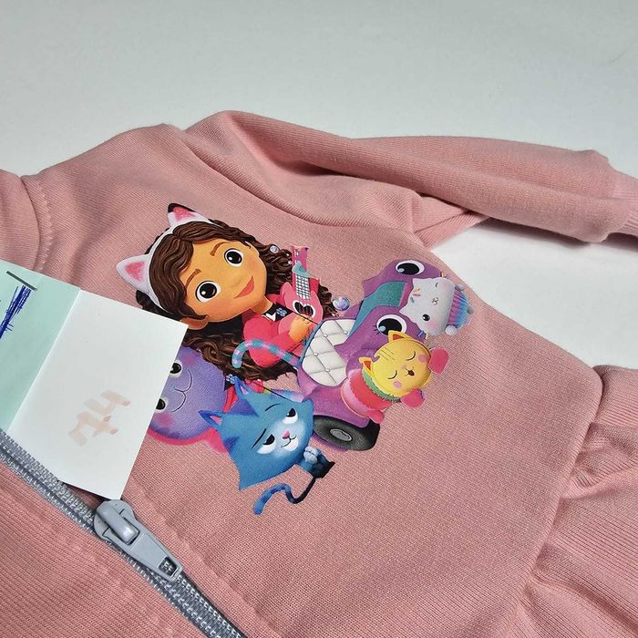 Komplecik dresowy dla dziewczynki gabi różowy bluza + spodnie 104/110