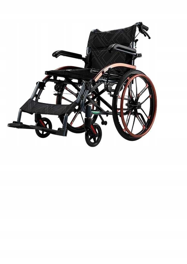 Wózek inwalidzki ręczny aluminiowy Wheelie Light lekki rehabilitacyjny