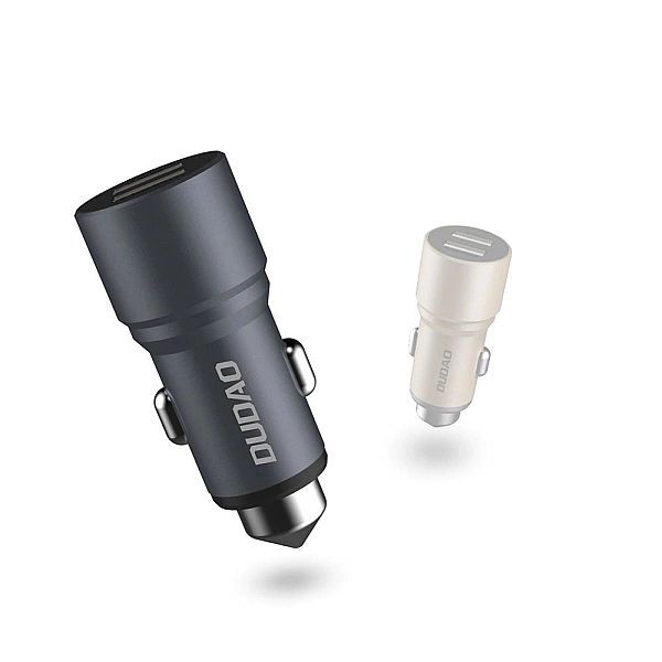Ładowarka samochodowa 2x Usb 3.1a szary