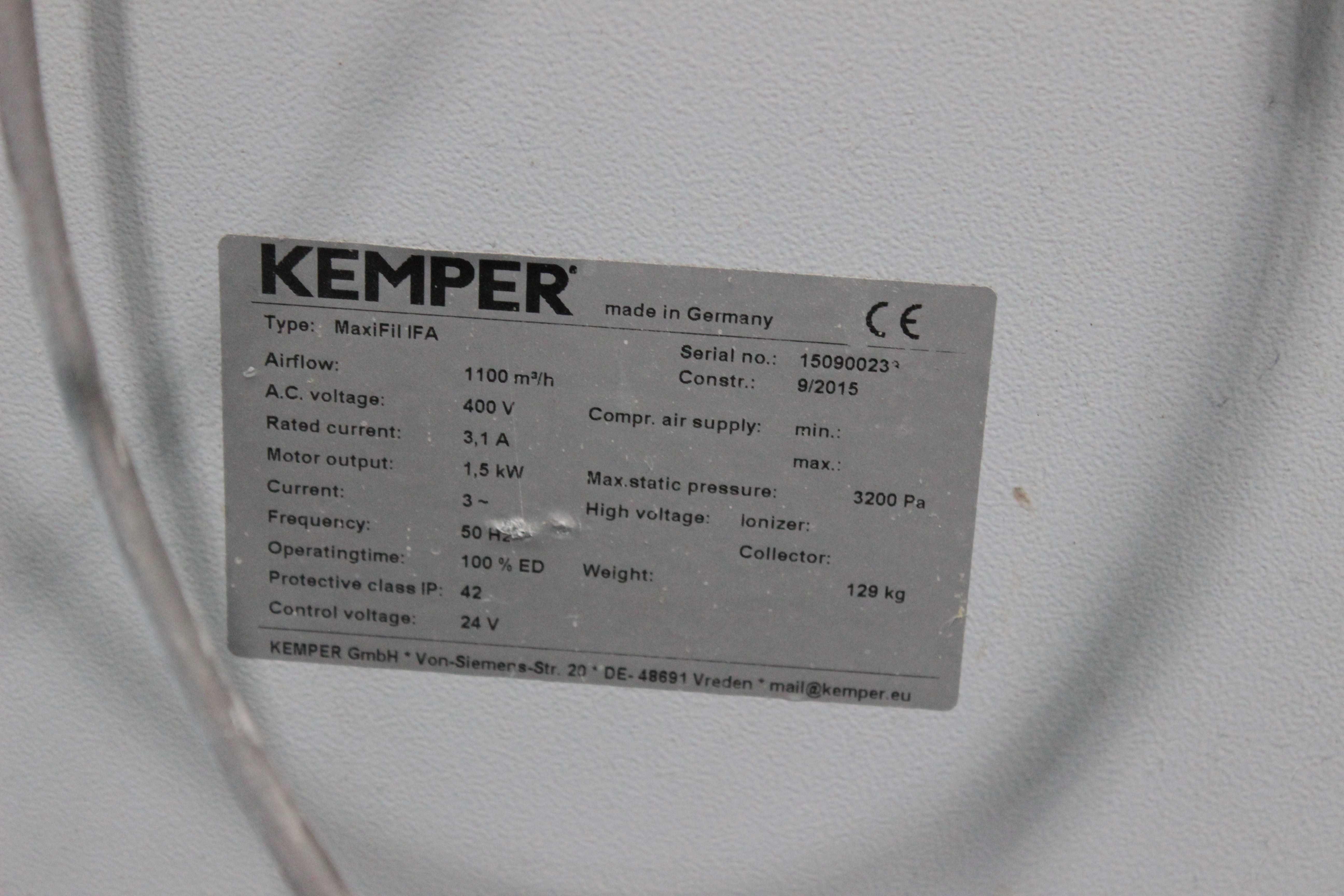 Filtr przejezdny mechaniczny z ramieniem rurowym 2m KEMPER MaxiFil