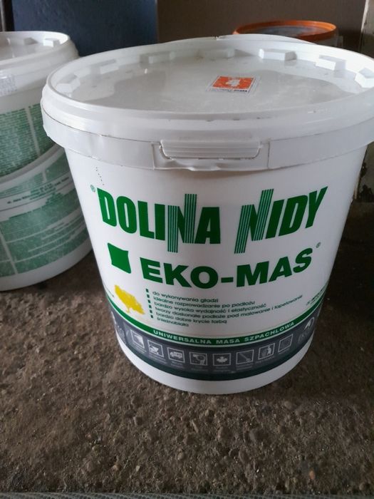 Masa szpachlowa do gładzi eko -mas Dolina Nidy 18 l wiadro