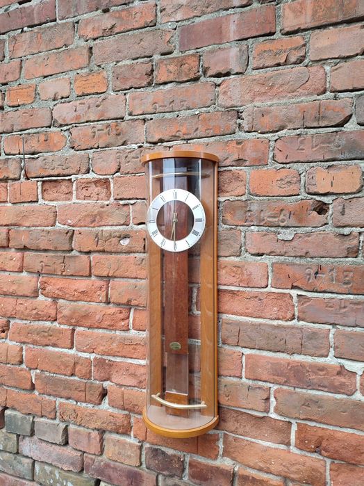 Zegar ścienny AMS - Andreas Mayer - Junghans - szkło Design - vintage