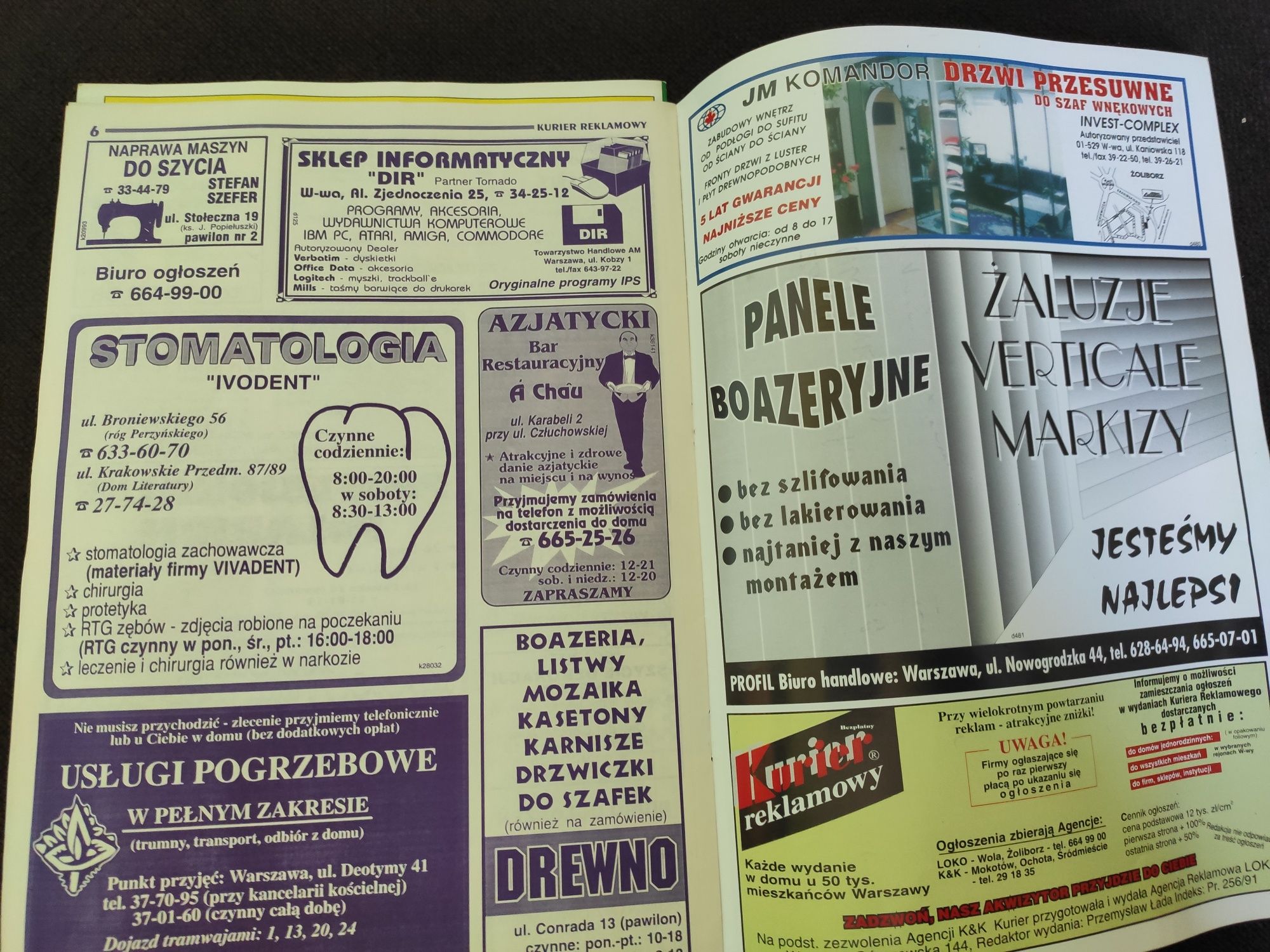 Dla kolekcjonerów "Kurier reklamowy" nr 28 z '94 r.