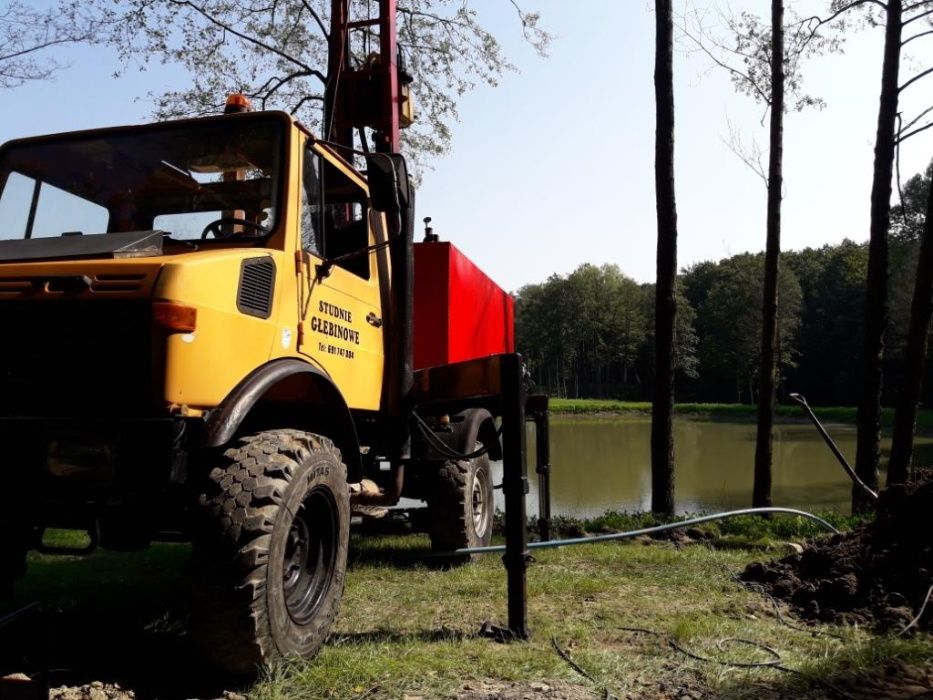 Studnia Głębinowa, Odwierty pod pompy ciepła, odwadnianie działki