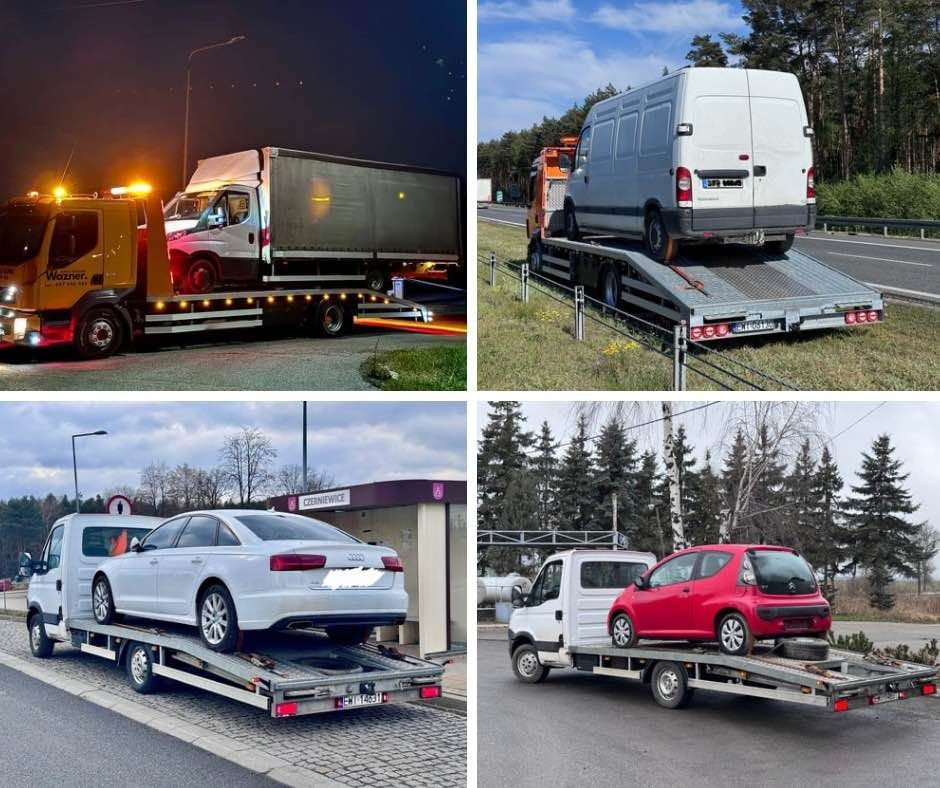 Laweta POMOC DROGOWA 24 Transport Traktorów, Przyczep,Samochodów