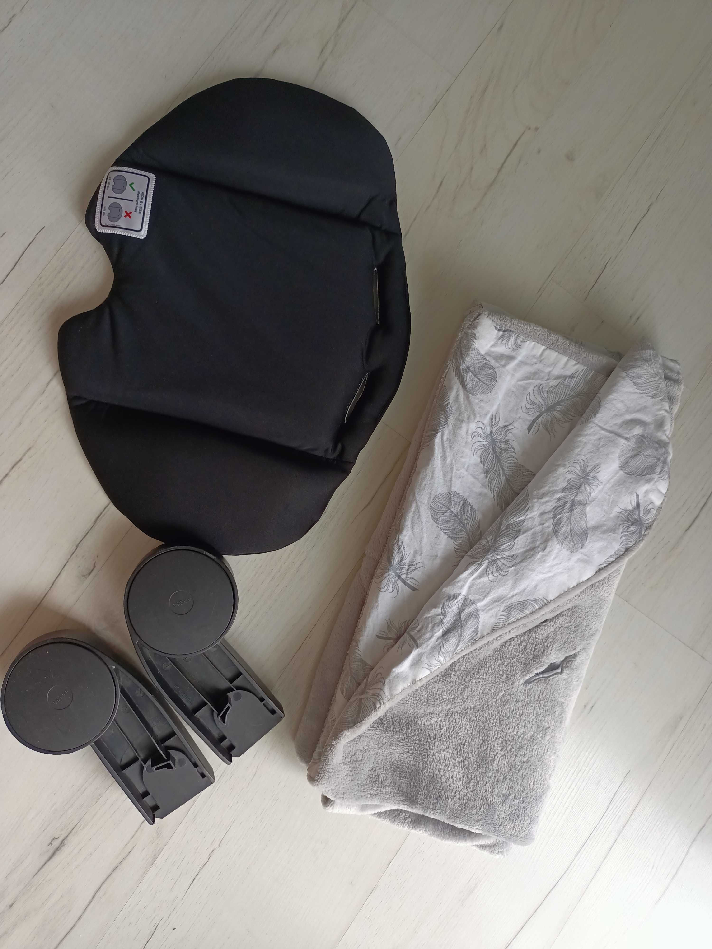 Nosidełko Cybex aton B i-Size + adaptery + kocyk do nosidła 0-13kg