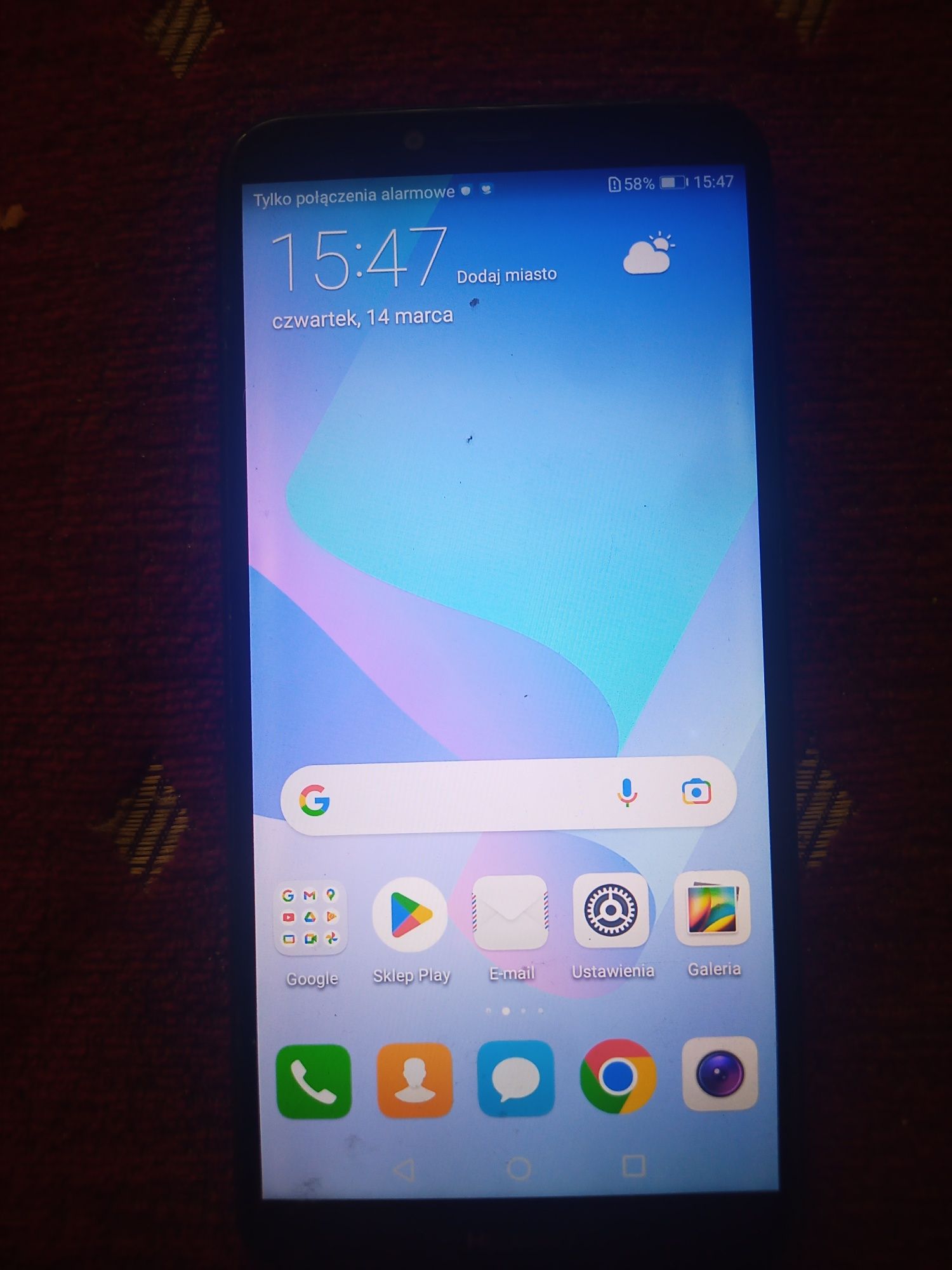 Huawei y6 2018 stan dobry wizualnie