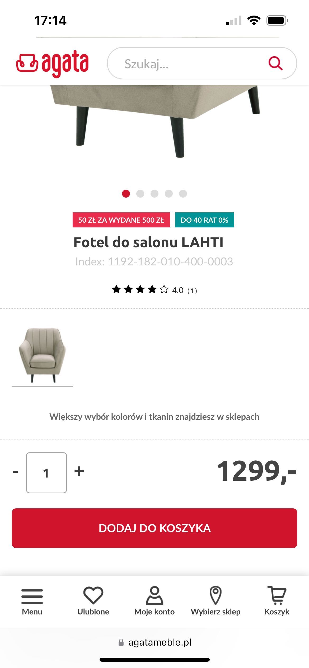 Fotel do salonu Lahti