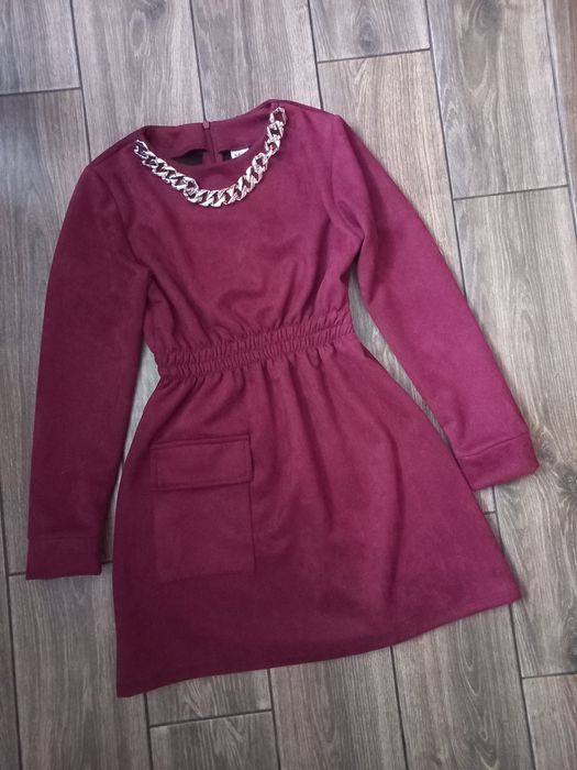 Платье замшевое на рост 146