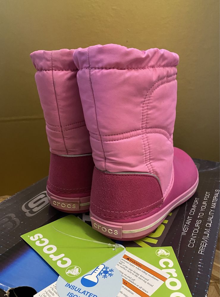 Сапожки Crocs Crocband LodgePoint Snow Boots C12 , Eur 29-30