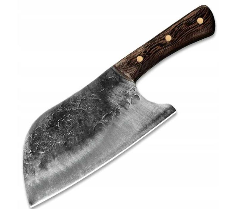 Nóż szefa kuchni 30 cm–kuty tasak do mięsa i warzyw ostry i wytrzymały