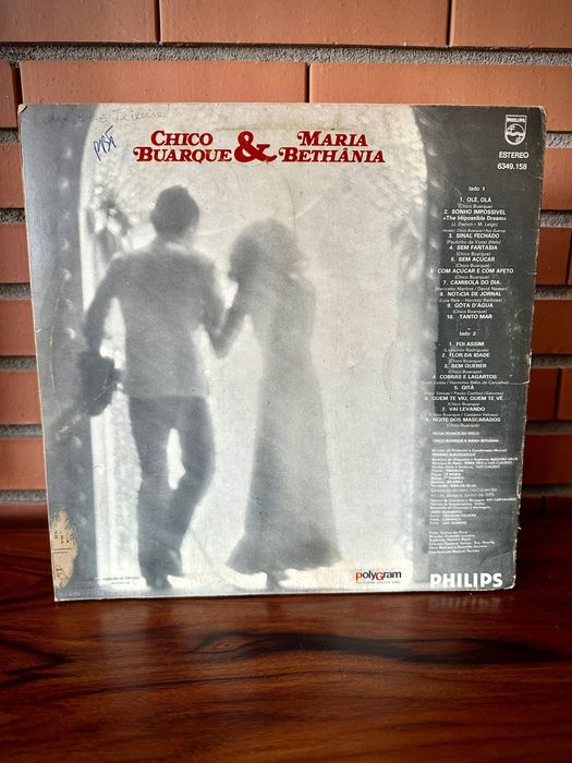 Disco vinil Chico Buarque & Maria Bethania