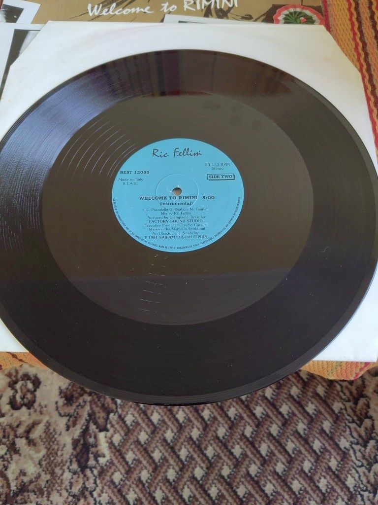 Ric Fellini-Welcome To Rimini, 12"Maxi singiel winylowy Italo disco