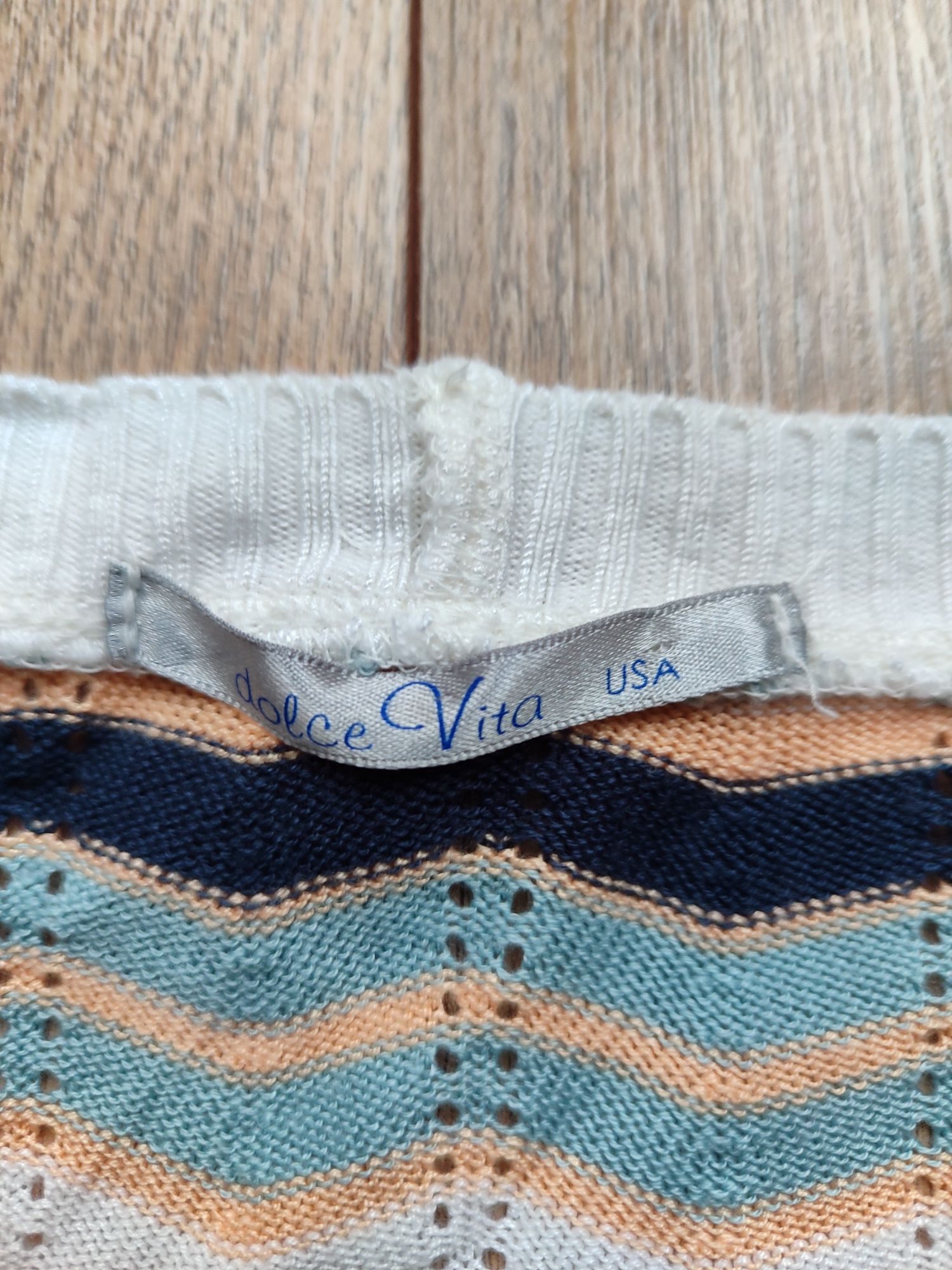 Krótki rozpinany sweter vintage S/M Dolce Vita bolerko, narzutka 36/38