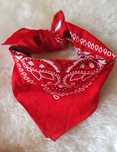 Urban Classics czerwona bandana bawełniana