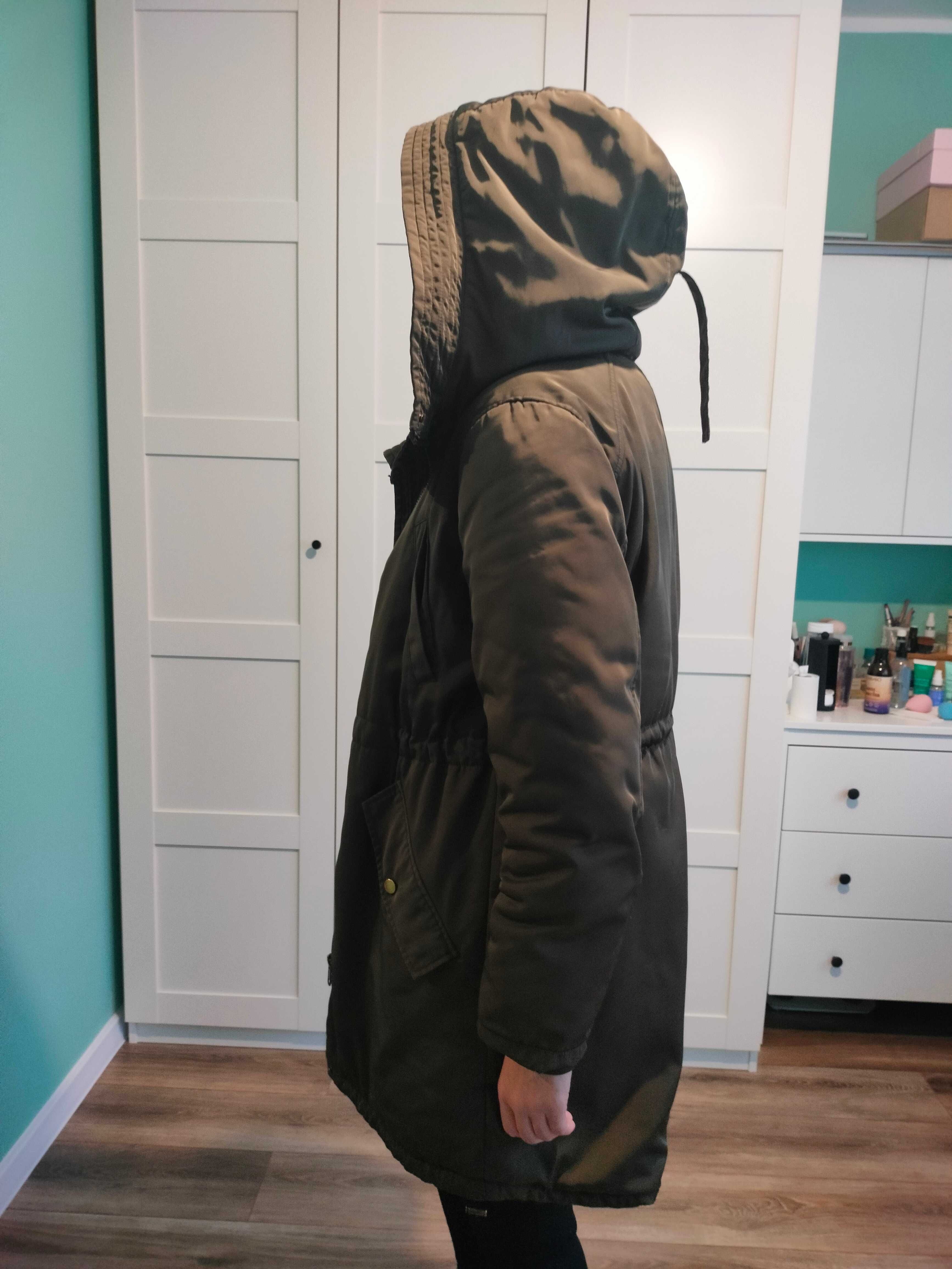 Kurtka zimowa H&M, parka roz. L