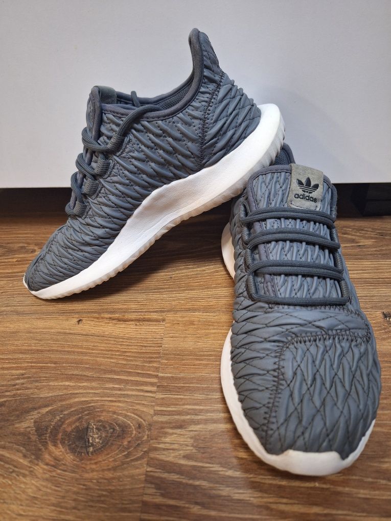 Szare sportowe skórzane Adidas Tubular rozmiar 39 wkładka 25,5cm