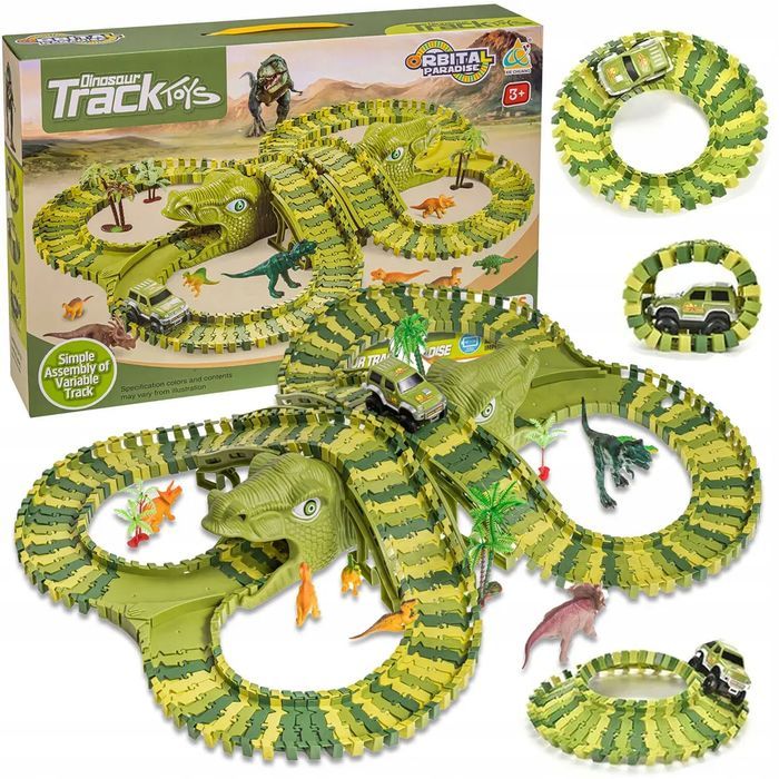 tor wyścigowy park dinozaurów 200 pcs