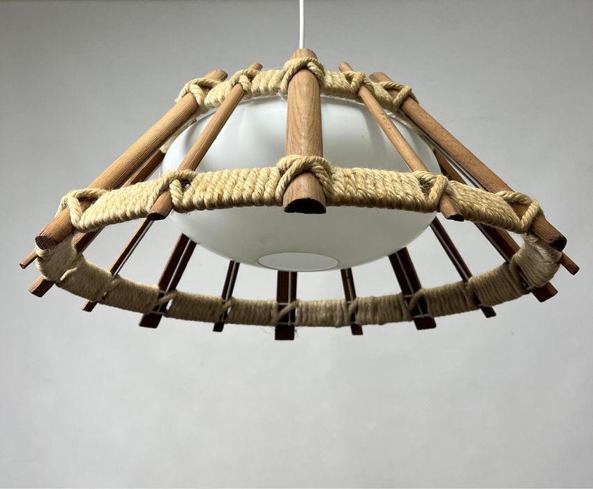 Candeeiro pendente vintage escandinavo, anos 70