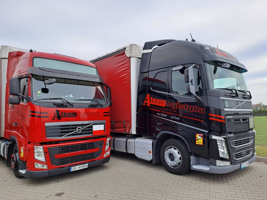 Transport towarów TIR międzynarodowy firanka plandeka 13,6 ADR Bielsko