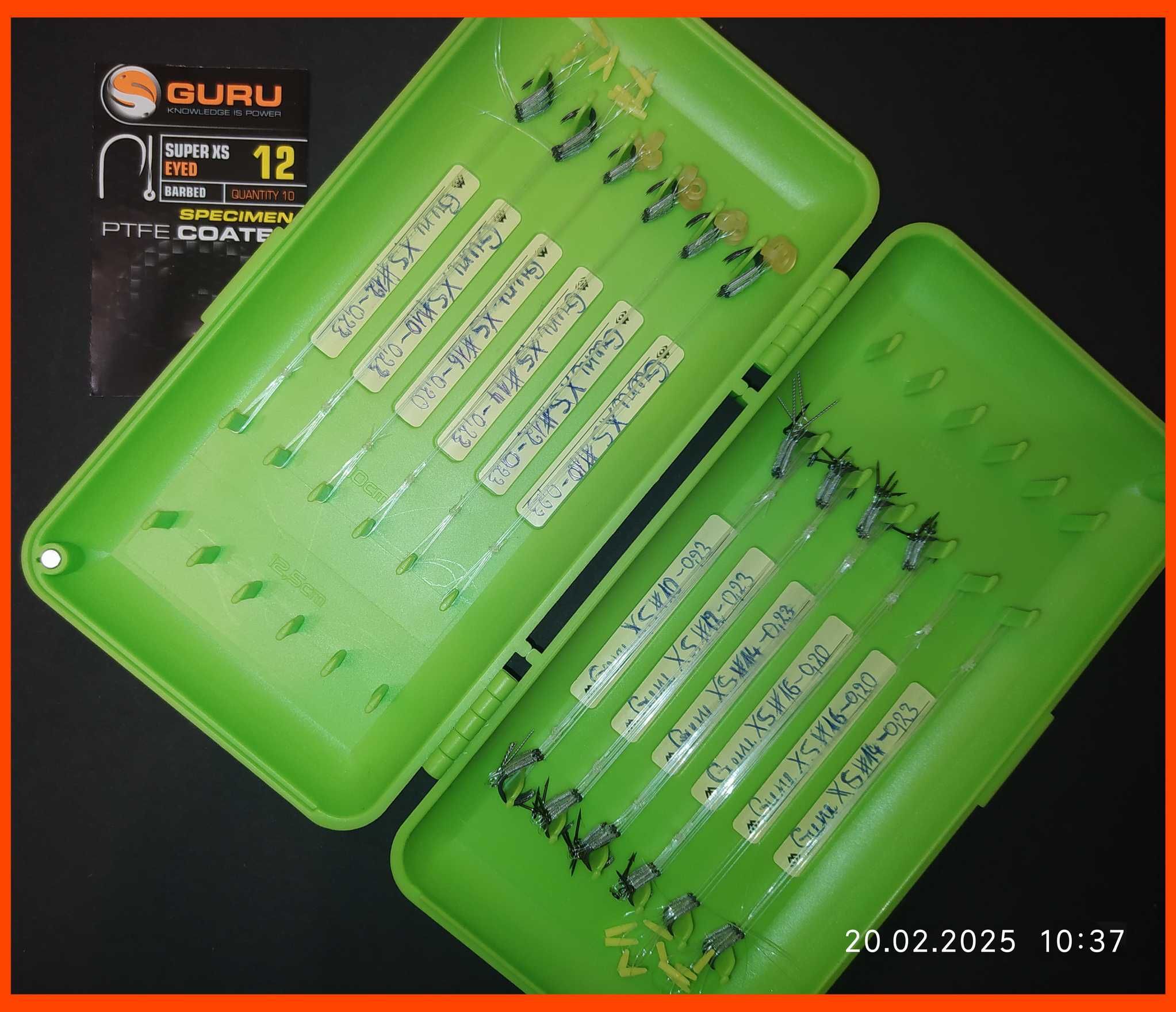 Przypony Method Feeder 80 szt Guru XS Micro zadzior + piórnik