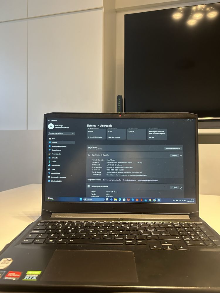 Lenovo Ideapad Gaming 3(15ACH6)