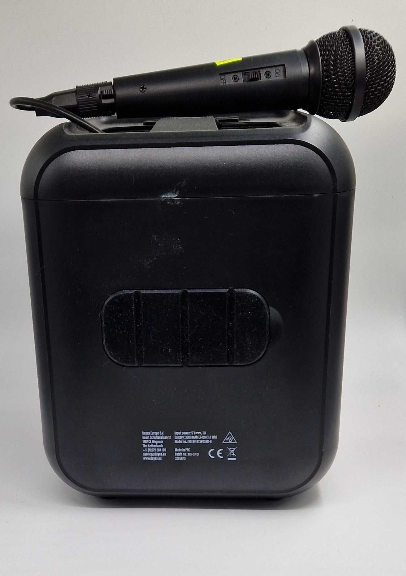 Głośnik karaoke mikrofon RS-SV-BTSP03M1-B / Nowy Lombard / TG
