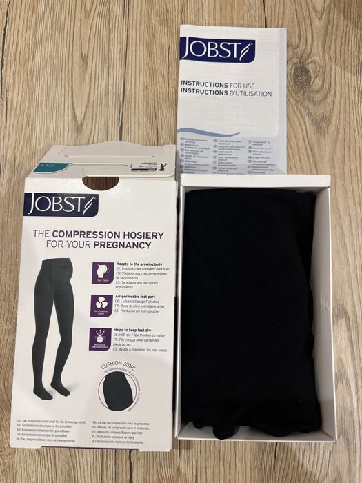 Rajstopy ciążowe ccl2 kompresyjne przeciwżylakowe Jobst L/XL czarne