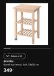 Barek kuchenny,  wyspa bekvam nowa, ikea