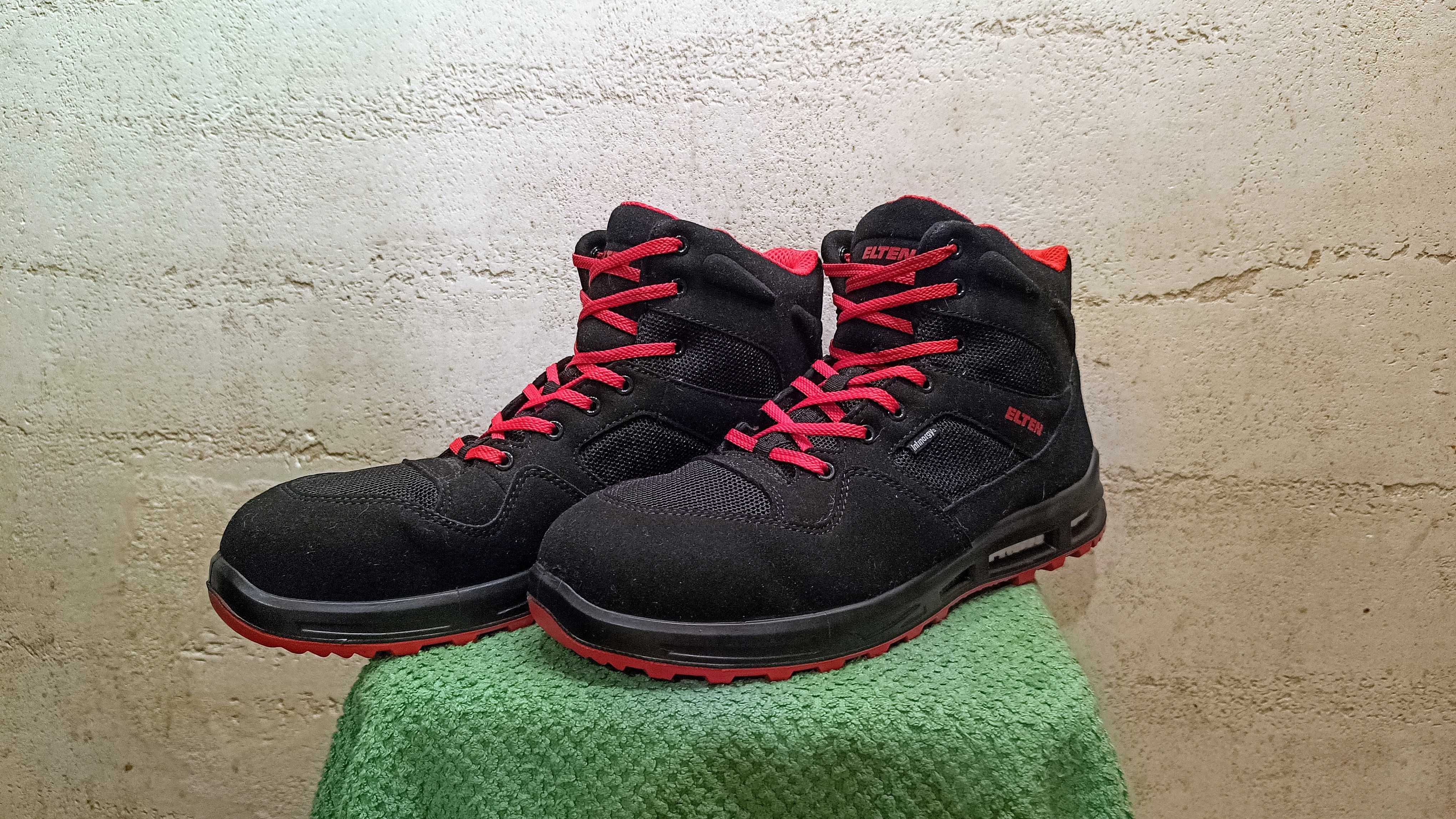 Wysokie buty robocze ELTEN LAKERS XXT MID ESD S1P SRC r.47 jak nowe