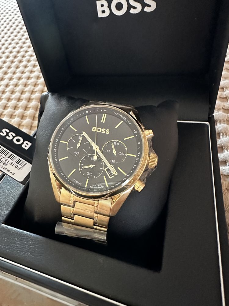 Nowy! Zegarek meski zloty Hugo Boss Champion