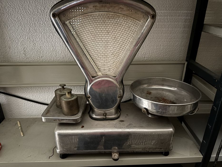 Balança antiga inox