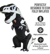 Morph Giant Skeleton T-Rex nadmuchiwany kostium fantazyjny