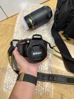 Aparat Nikon D5600 Obiektyw  Nikkor AF 70-300 mm AF 18-55