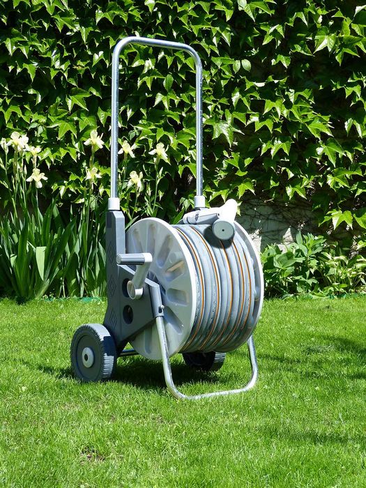 Wózek ALU wąż ogrodowy 4-warstwowy 1/2 50M zraszanie podlewanie
