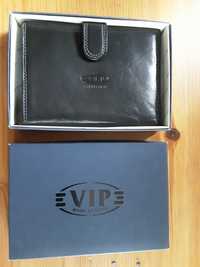 Vip Collection portfel skórzany Wittchen dyskretne logo "unimil"