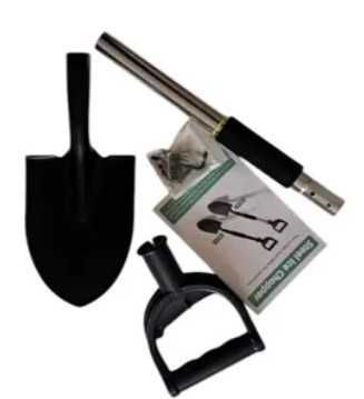 Łopata ogrodowa 78cm, szpadel z zakrzywionym uchwytem, ergonomiczna