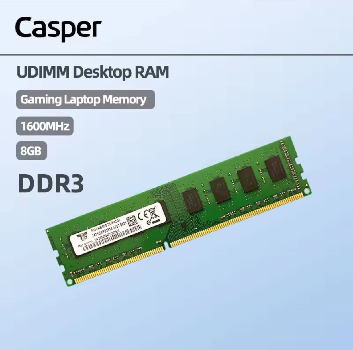 Новые планки оперативной памяти для ПК 8Gb DDR3 1600MHz