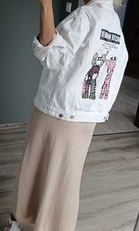 Katana bluza dżinsowa z emo na plecach cyrkonie