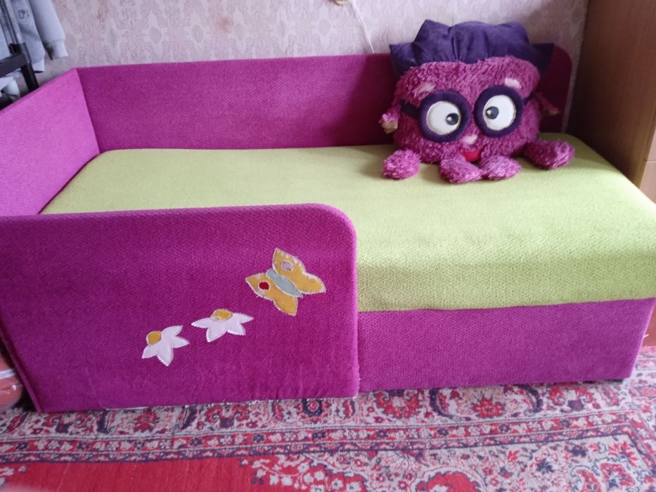 Дитяче ліжко СМІШАРИК з ящиком  для білизни