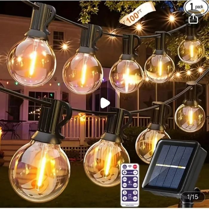 Гірлянда Вулична з снячною панеллю/ пульт. G-40

Ціни: