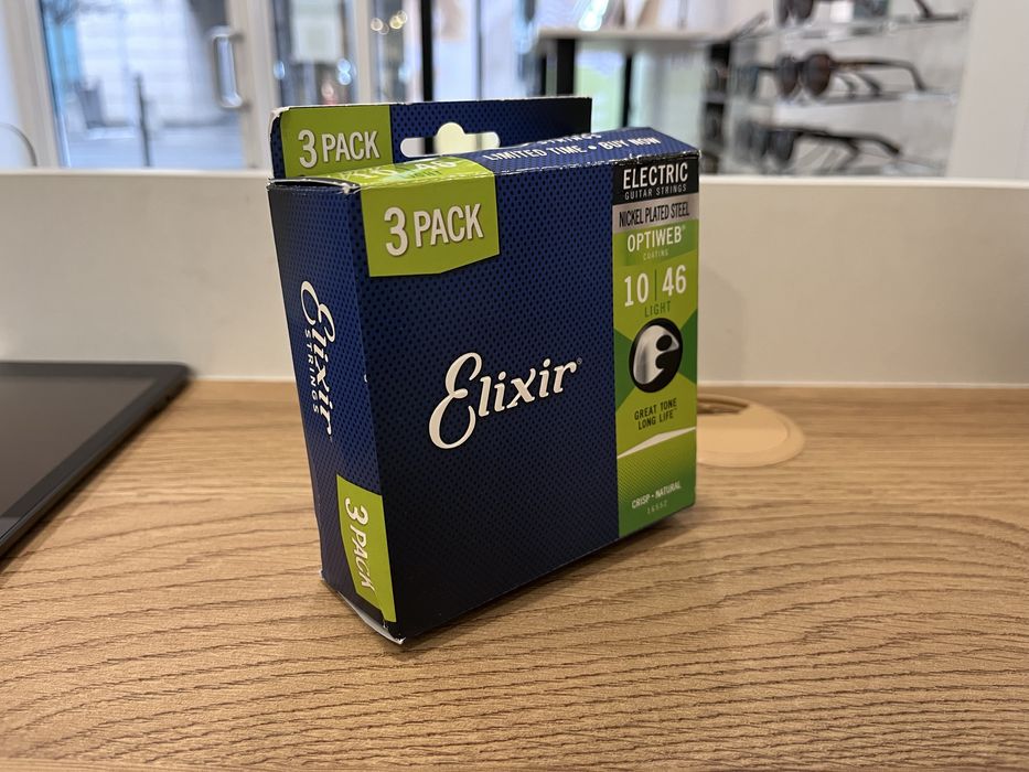 Struny elixir optiweb 10-46 3pak, nowe
