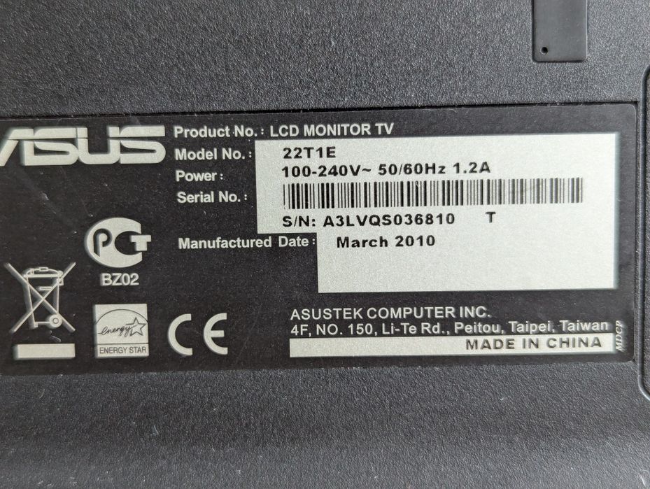 Asus telewizor/monitor 22T1E
