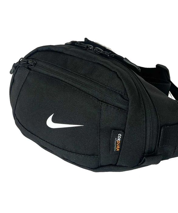 Сумка-бананка Nike Cordura чорна 28×15×9 см (В’єтнам)