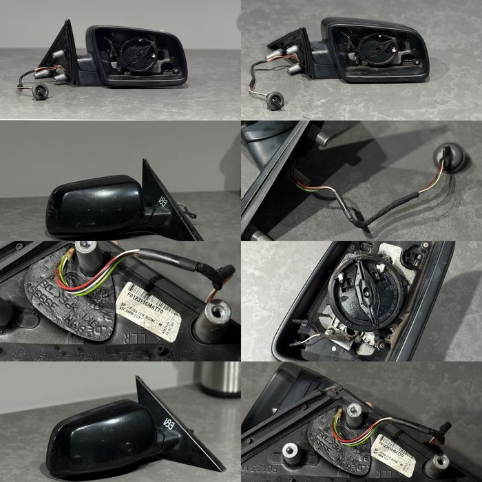 BMW E60 Зеркало Е61 Ідеал Підігрів 475 Black Sapphire Чорне праве R