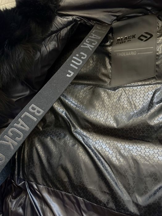 Kurtka zimowa Black Gold czarny Jenot kaczy puch S szelki Nowa