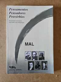 Livro MAL Pensamentos, Pensadores, Provérbios - António Vaz Proença