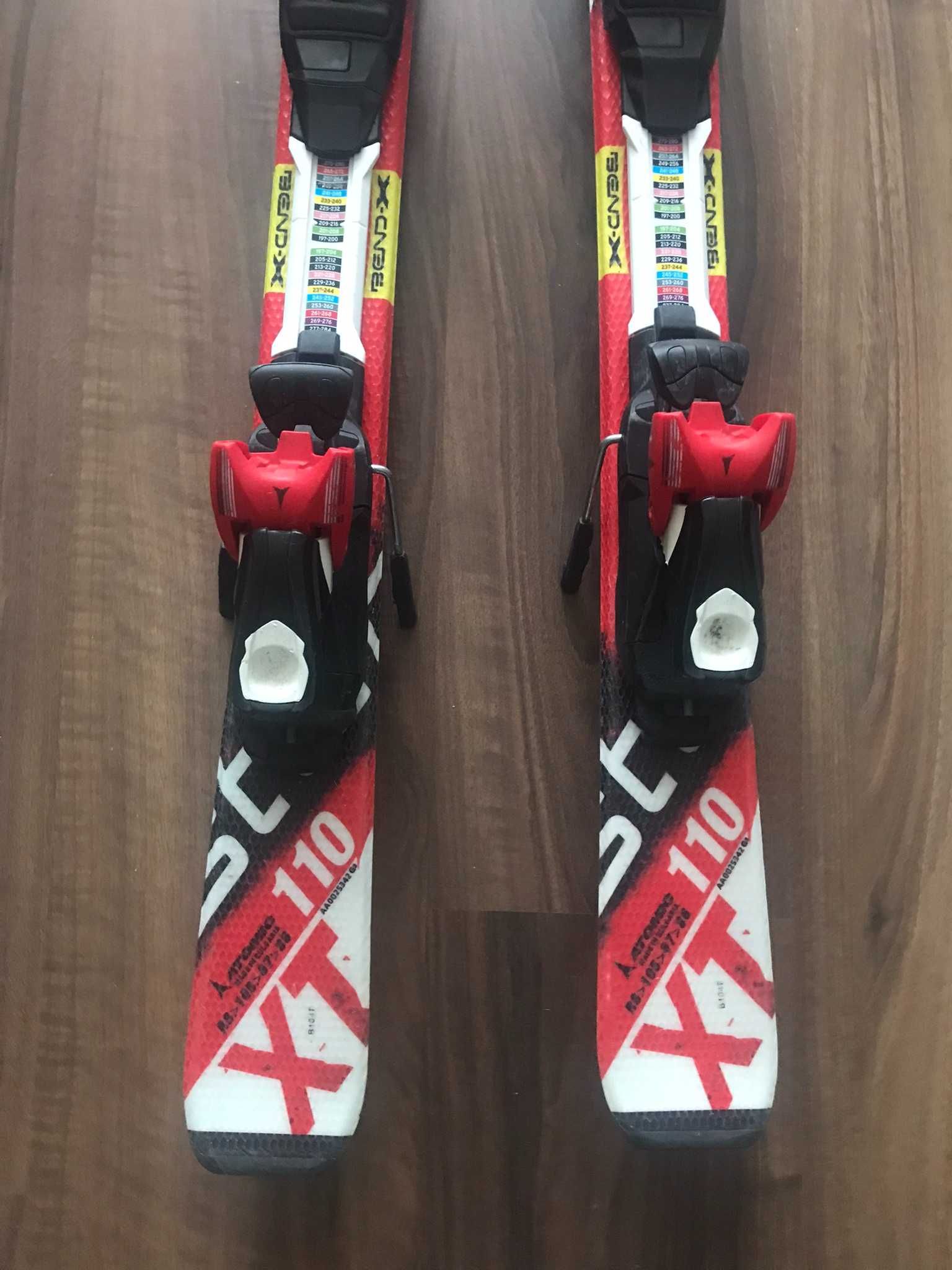 narty Atomic Redster XT 110 cm, kijki Tecno Pro 90 cm