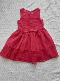 Czerwona sukienka dla dziewczynki 110
